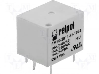Реле RM50-P-24 Реле: електромагнитно; SPDT; Uбобина:24VDC; 10A/240VAC; 15A/24VDC